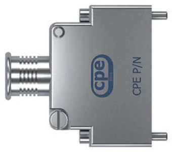 Backshell rettangolare CPE serie CMH in configurazione split top entry, vista in prospettiva